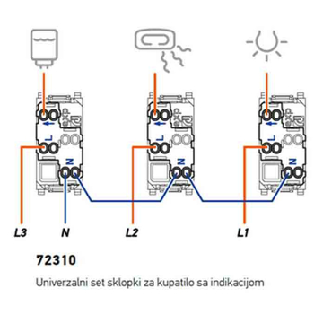 Slika Indikator za kupatilo univerzalni 3 Aling beli